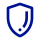 Icono de escudo de seguridad.